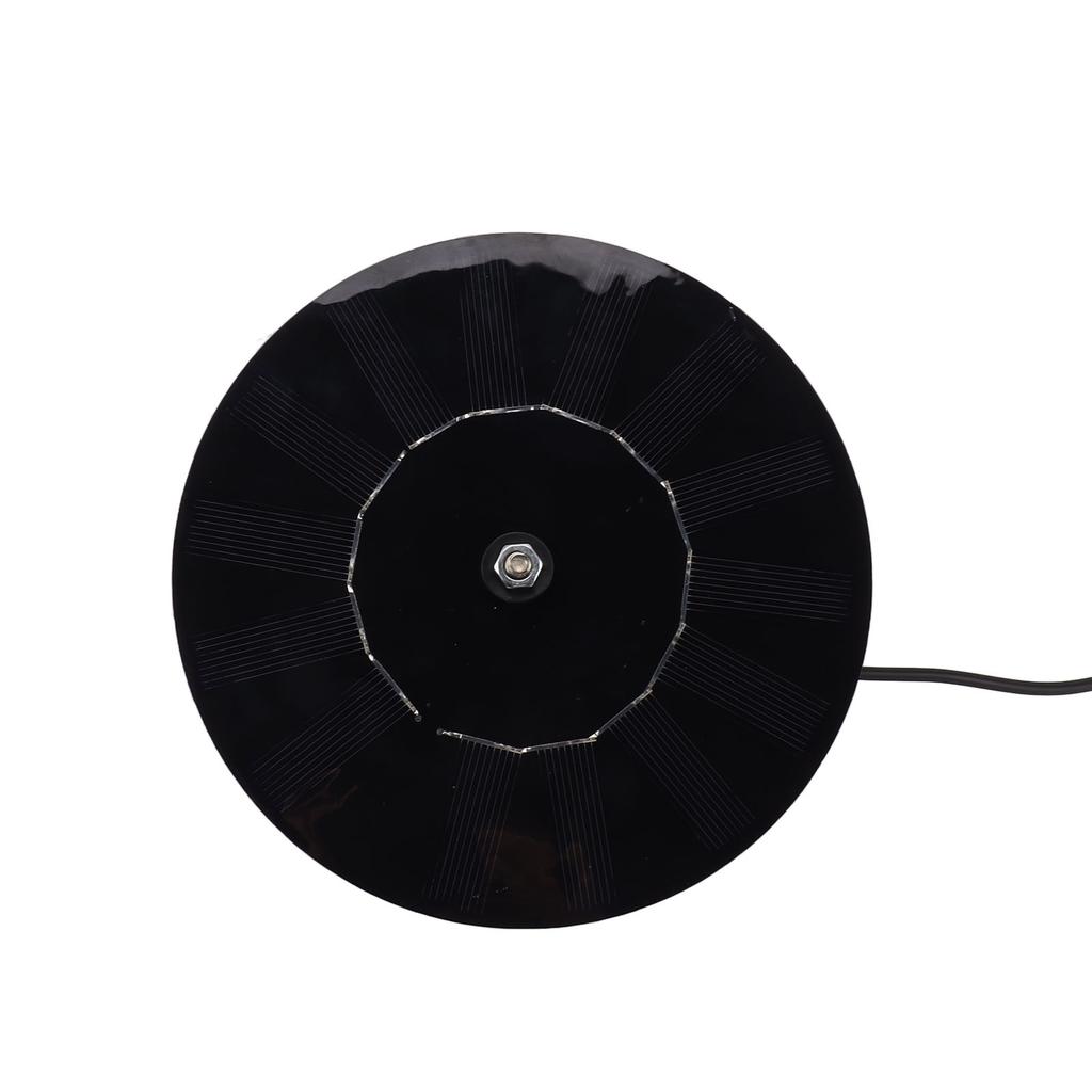 Solar Panel 10W 5V Efficient Conversion Waterproof Round Shape for Outdoor Security Camera LED Light