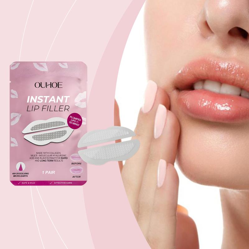 Smile Lift Firm Lips Plump Lips Skin Care Patch Hyaluronic Acid Microneedle Lip Patches For Anti Wrinkle Smoothing Mouth