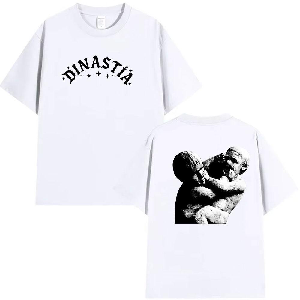 Peso Pluma Dinastia Tour 2026 Print  T Shirt Unisex's Hip Hop Pop Music Short Sleeve T-shirts Unisex 100% Cotton T-shirt Streetwear