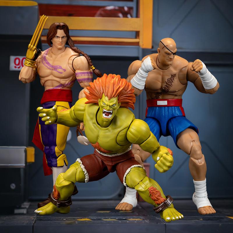 Toys Street Fighter Blanka Action Figure - Deluxe Wild Beast Edition Collector Figure JD35173