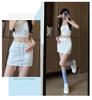 2025 Sporty A-Line Drawstring Midi Skort for Women