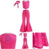New Barbie Cosplay Costume Set For Girls Princess Style Cute Printed And Multicolor