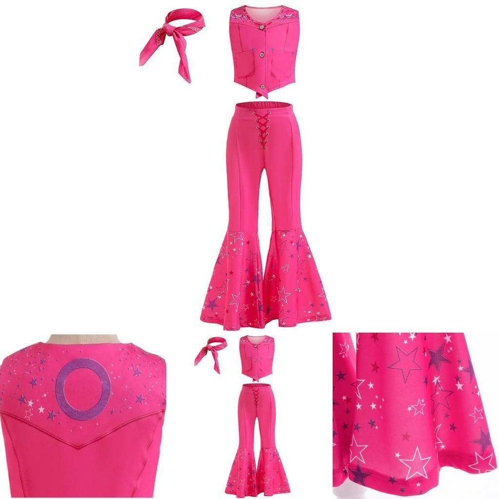 New Barbie Cosplay Costume Set For Girls Princess Style Cute Printed And Multicolor