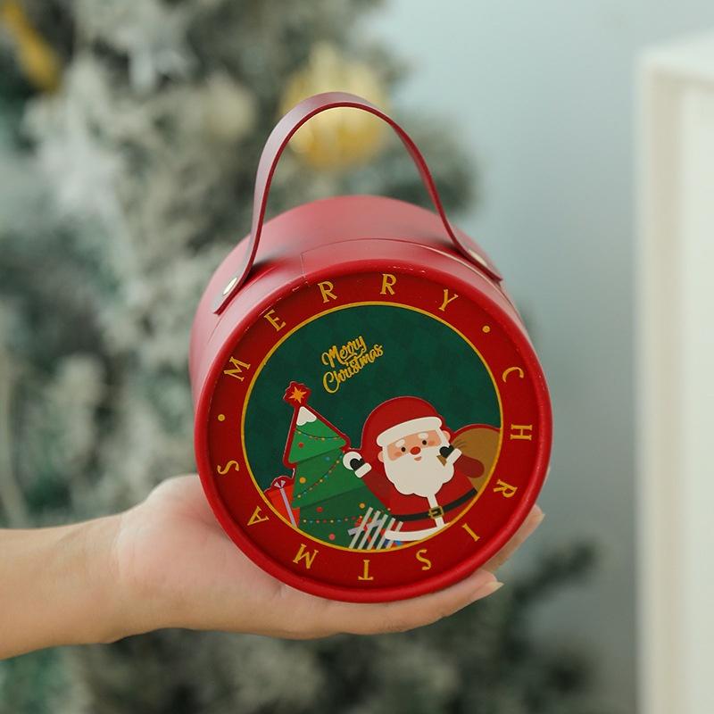 2025 Neue Weihnachts-Apfelbox Geschenkbox Heiligabend Weihnachts-Fruchtverpackungsbox Weihnachtsgeschenkbox (Äpfel ausgenommen)