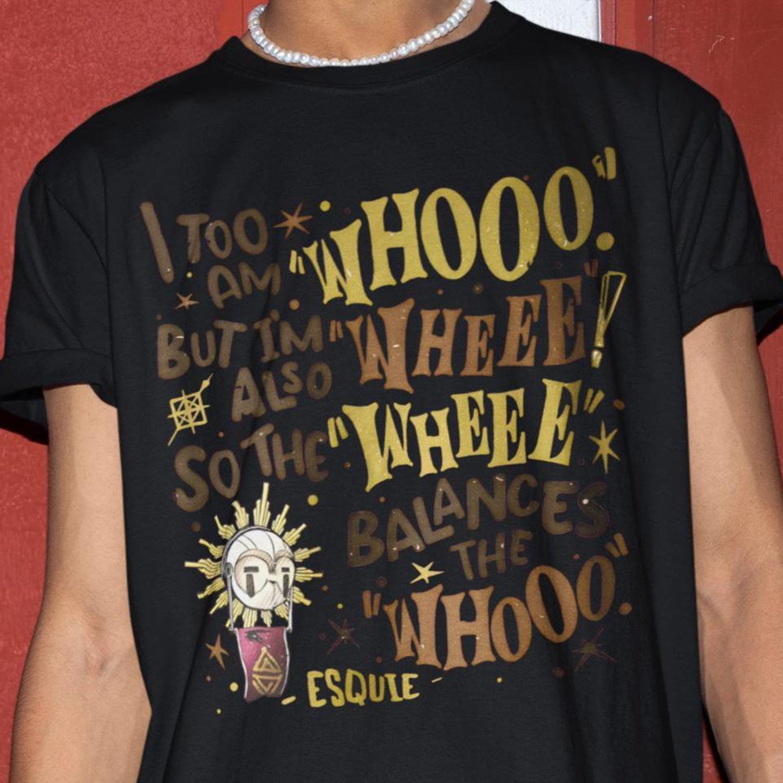 Esquie Whooo Wheee Shirt -Expedition 33 Tshirt,Clair Obscur RPG Tee S