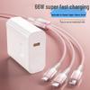 3-in-1 Fast Charging Cable: Compatible with Apple, Huawei, Xiaomi - Type-C Plug