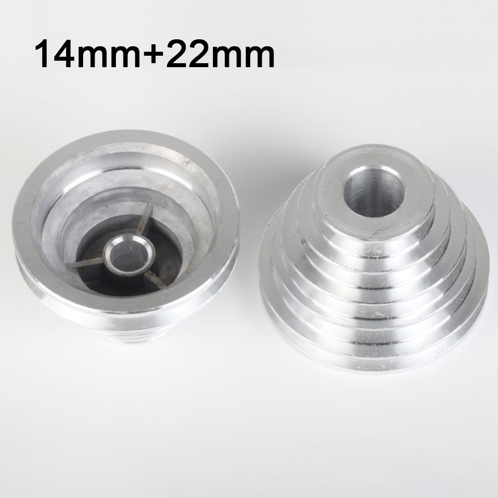 Aluminum Pagoda Pulley Wheel Suitable for Benchtop Drill Press 14mm & 22mm Sizes for A Type V Shaped Timing Belts