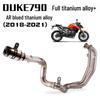 DUKE790 Titanium Exhaust Front Section: Non-Destructive AR Tail Upgrade.