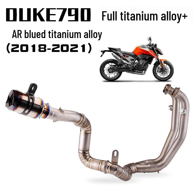 DUKE790 Titanium Exhaust Front Section: Non-Destructive AR Tail Upgrade.