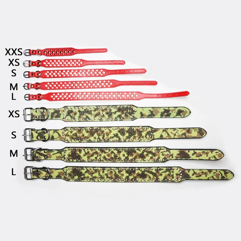 Adjustable Rhinestone Studded PU Leather Dog Collar for Small Medium Large Dogs Cats Anti-Bite Pet Neck Ring Pet Supplies