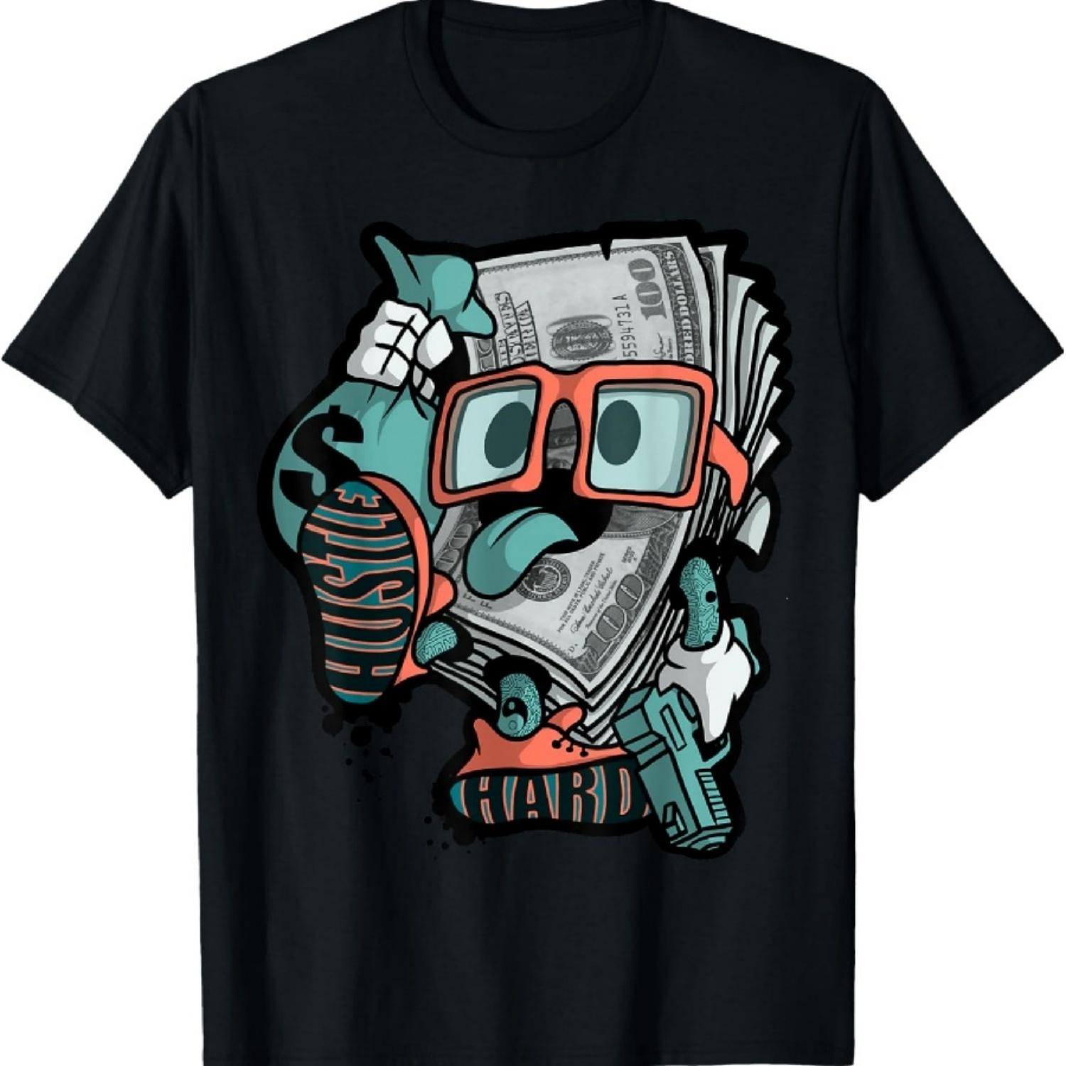 Хип-хоп футболка  Hustle Hard XXXXXL чёрный