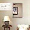 Wall Bathroom Mirror 40 X 60 Cm Wall Mounted Mirror For Living Room Bedroom Hallway Grey
