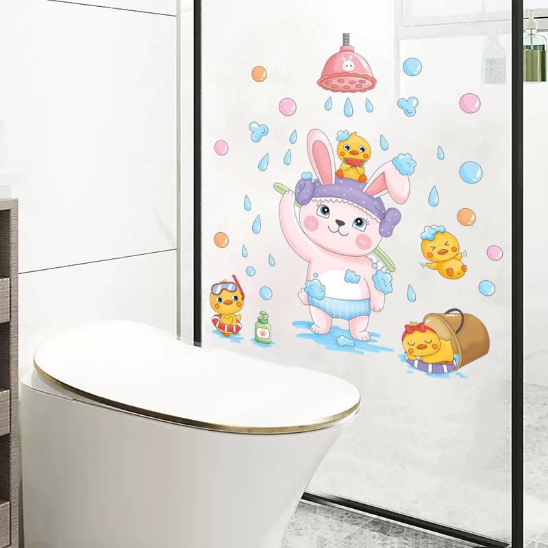 Bathroom Decoration Glass Stickers Wall Stickers XY6042