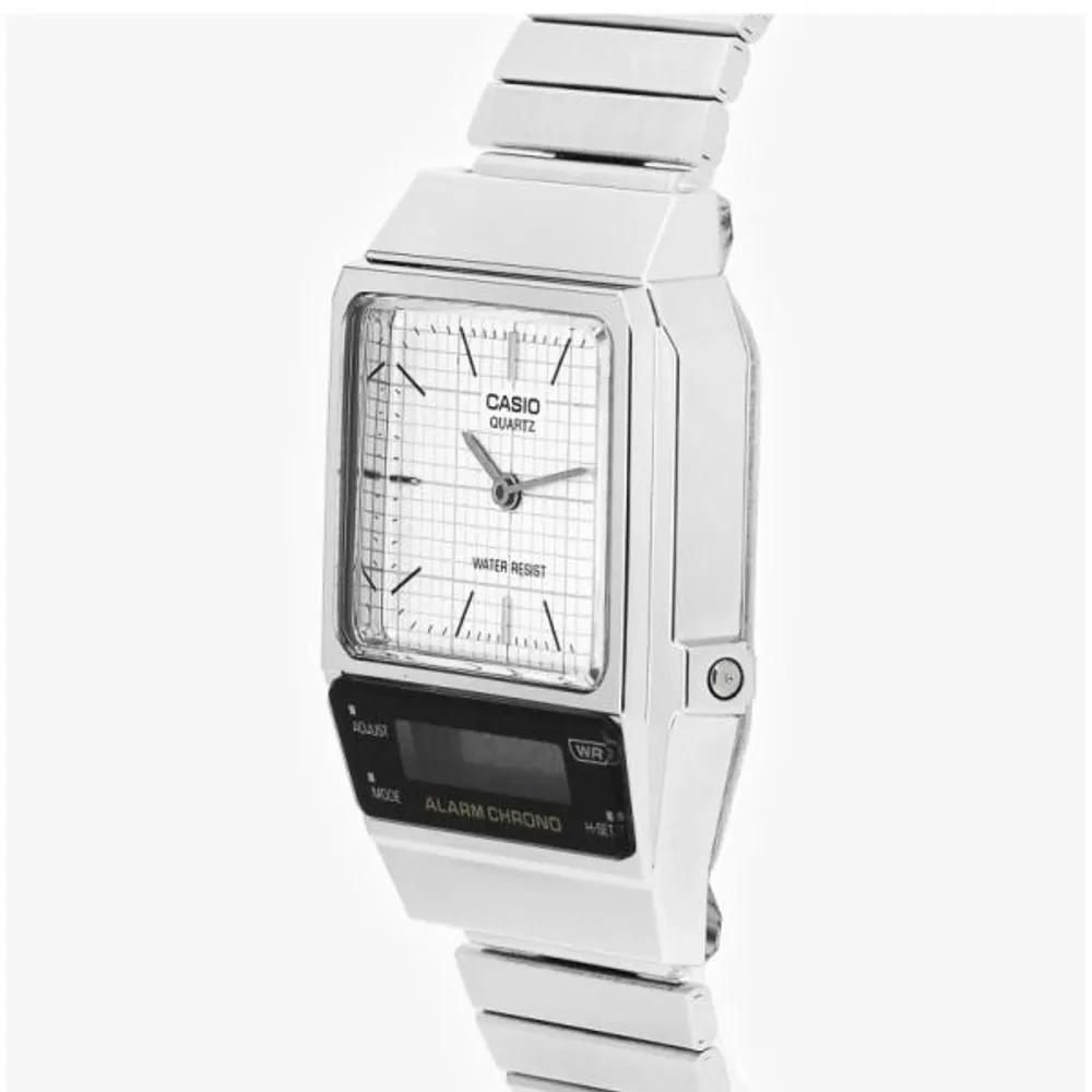 [Cio] AQ-800E-7ADF (AQ-800E-7A) Digital Analog Square Vintage Retro Unisex Metal Watch