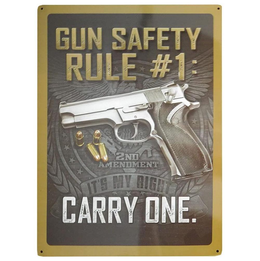HD New Pistol Metal Tin Signs Ruger Smith Wesson Vintage Poster For Cafe Garage Bar Club Man Cave Art Wall Decorative Paintings