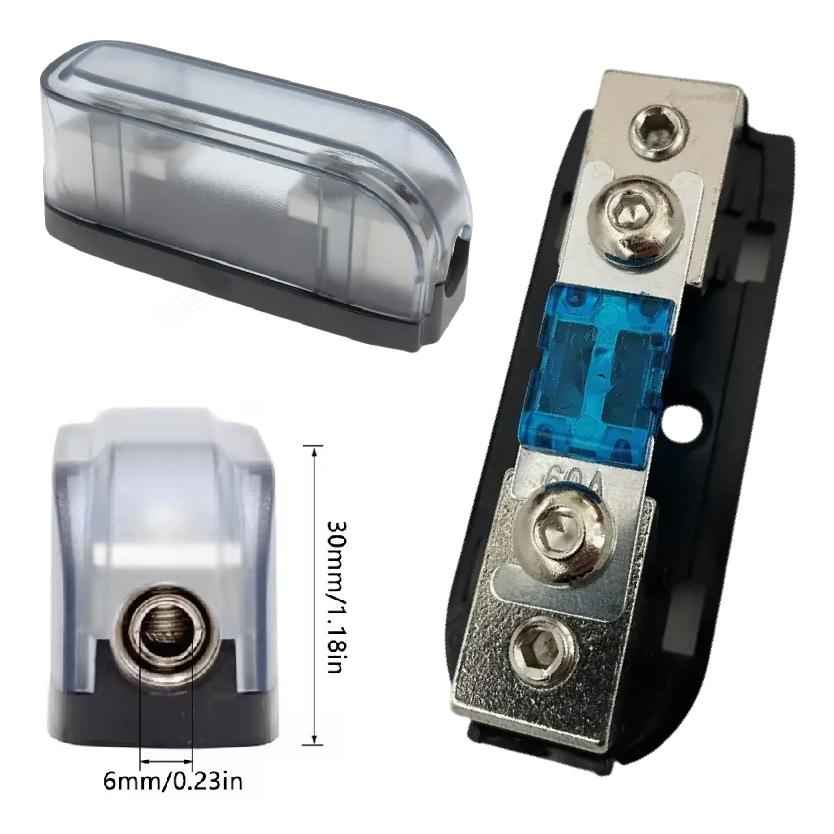 30-150A Car Stereo Fuse Holder Fuse Box Power Distribution Block Relays 5