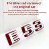 Suitable for Mercedes Benz Rear Letter Sticker Silver Red Version C63S GT63S S63LGLE53 SL63S Modification W205 W206 C190 X290