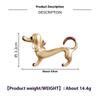 Cute Oil Dripping Dachshund Dog Alloy Brooch Clothing Pin Holiday Party Jewelry Gift