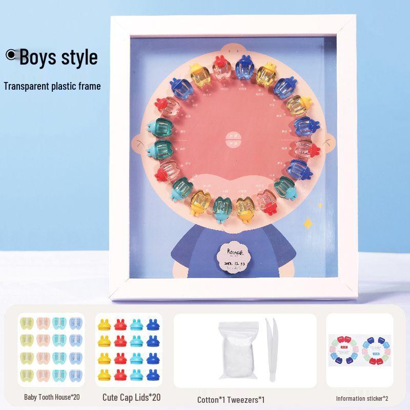 Children's Tooth Storage & Keepsake Box: Boy/Girl Baby Tooth Collection