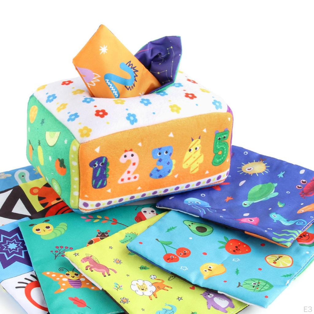 Sensory Game Storage Organizer Teaching Aids Tissue Boxes Toy for Toddlers