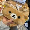 Kawaii Pencil Cases For Kids Girls Cute Cartoon Bear Pencil Pouch Organizer Pen Bag School Stationeries Gifts