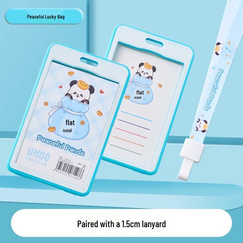 Cultural & Creative Lucky Bag Badge & Card Holder with Lanyard