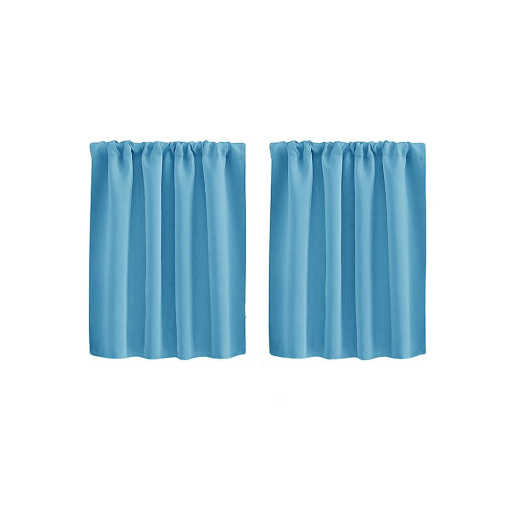 High Precision Solid Short Curtain Finished Blackout Curtain for Kitchen Partition and Cafe Use 40x60cm Set of 2 Panels