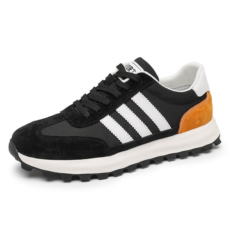 

Мужская обувь 2025 весна и осень новая универсальная спортивная и повседневная обувь Forrest Gump ретро платформа папа модная обувь легкая Sneaker size (one size smaller than leather shoes) чёрный