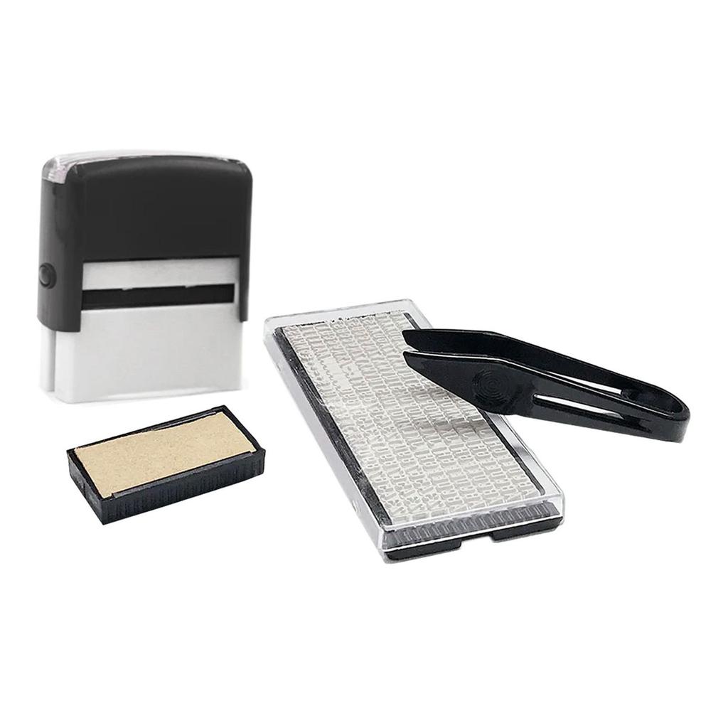 Self Inking Rubber Stamp Date DIY Custom for Legal Inventory Stamps Notary