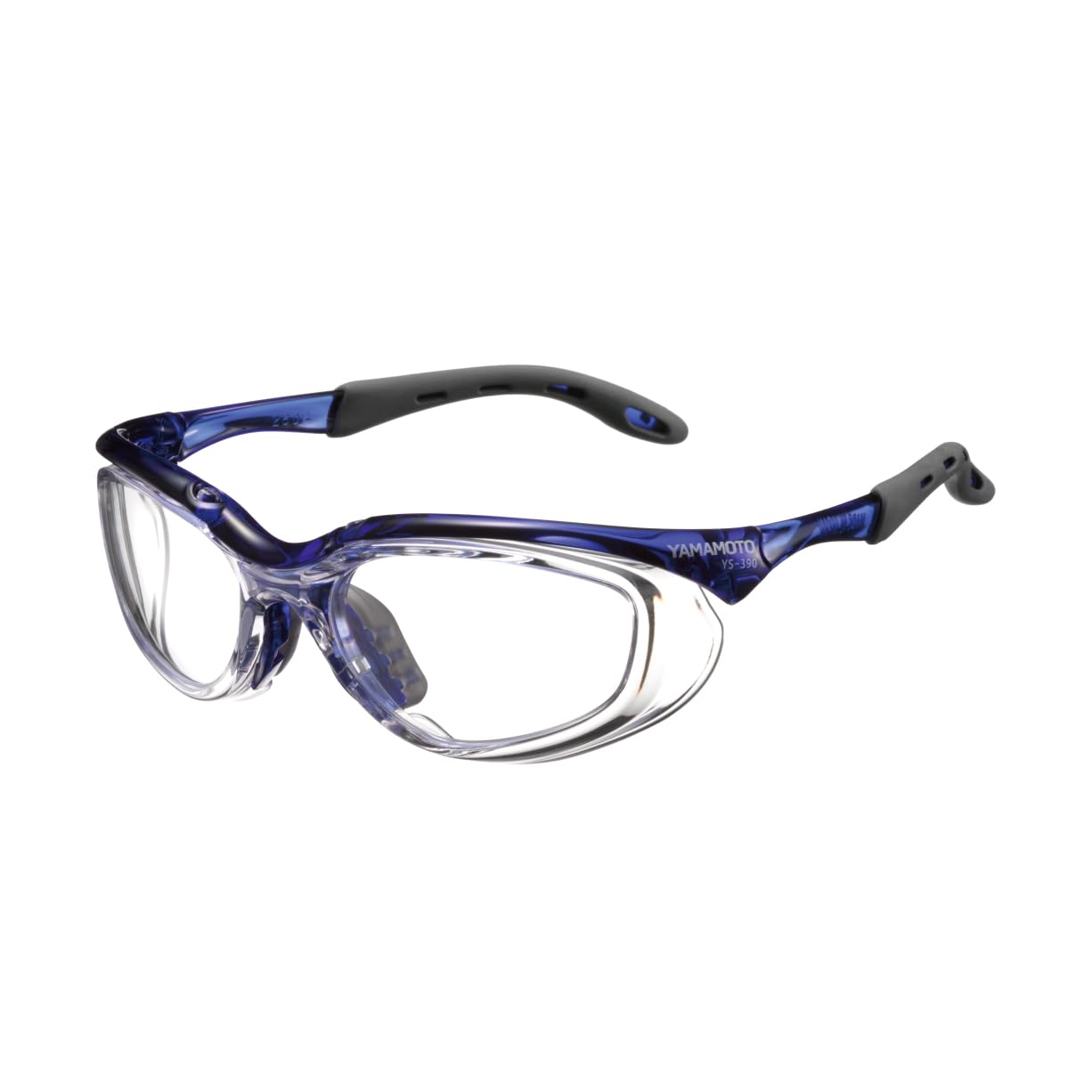 

Защитные даже с защитой от УФ-излучения [Yamamoto Kogaku] Очки YS-390, Темно-синие, Безболезненное длительное использование, Устойчивые к царапинам, Защита от запотевания, Япония, JIS,