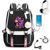 KATSEYE Fashion Girl Group Print Backpack, Large Capacity Teen Student Laptop Bookbag, Water-Resistant Daypack 60123-11