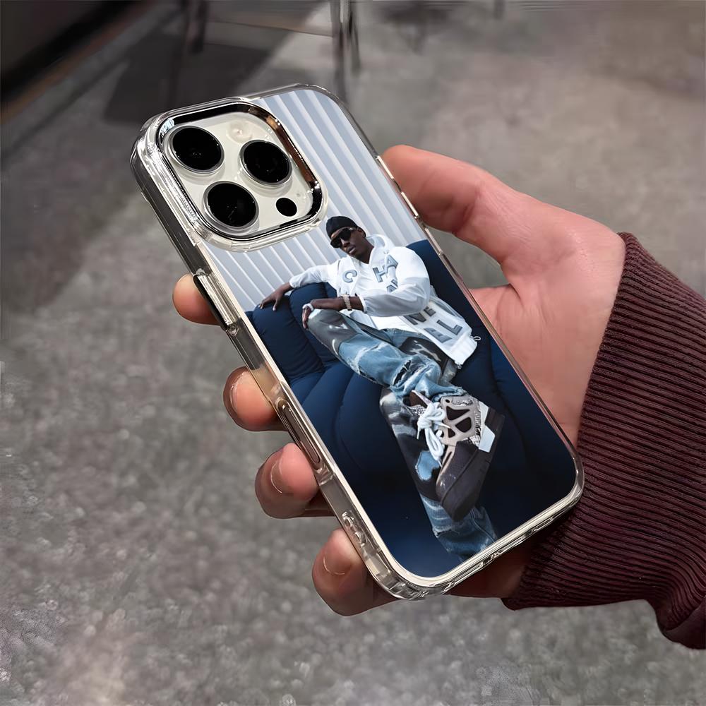 Rapper W-Werenoi Handyhülle Für IPhone 17 Air 16 E 15 14 13 12 11 Plus Pro Max Galvanisiert Transparent Weiche Hülle