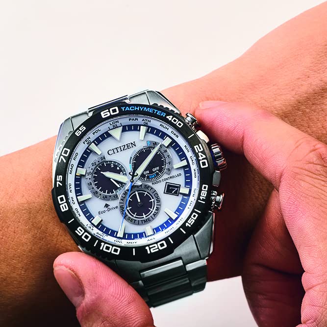 Citizen PROMASTER Watch LAND Series Solar Watch Silver Eco-Drive Radio-Controlled (Business/Waterproof/) Radio-Controlled CB5034-91A Men's