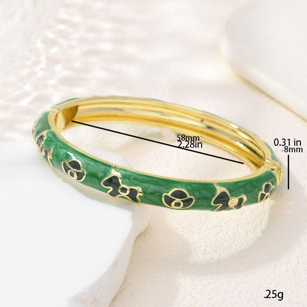 Chinesischer Stil Vintage Cloisonné Armreif Traditionelles Damen-Handarmband Glasierter Armreif Mädchen