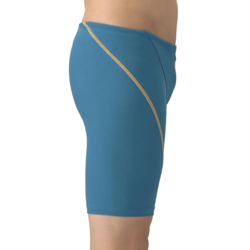 Arena Men's TOUGHSUIT Competition Swimsuit for Training, Size M, Durable Half-Leg Swimsuit for Practice and Training, AS6SWM08M