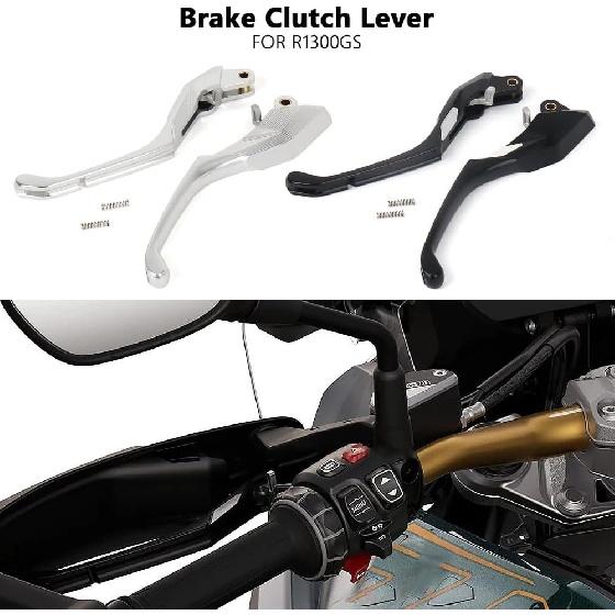 Fits for BMW R1300GS 2024 2025 Motorcycle Black/Silver Adjustable Brake Clutch Levers Handle Lever CNC Aluminum Hand Control Handle Brake Clutch