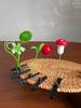 Mixed Faux Plant & Butterfly Hair Clips Cute Grass Mushroom Flower Hair Clips Suitable For Women Perfect For School, Family Gatherings