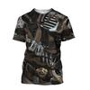 Lustiges Cowboy Cosplay T-Shirt Herren Persönlichkeit Street Kurzarm T-Shirts 3D Gedrucktes Fake Revers Muster Harajuku Mode Tee