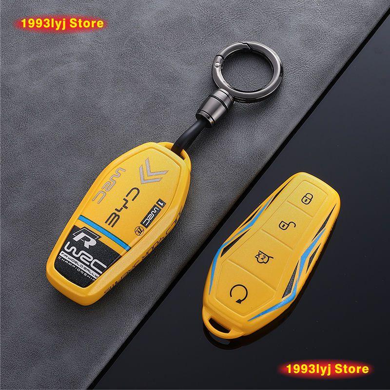 Schlüsseltasche Abdeckung für BYD Song Plus Atto 3 Han EV Tang DM Qin Seal Dolphin Schutzhülle Schlüsselanhänger Halter Auto Zubehör