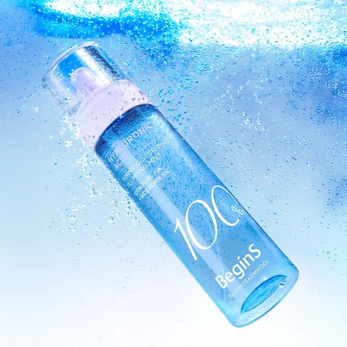 Begins by JUNG SAEM MOOL Blue Hydrangea Hyaluronic Acid 100 PDRN Moisture Plumping Mist 100ml