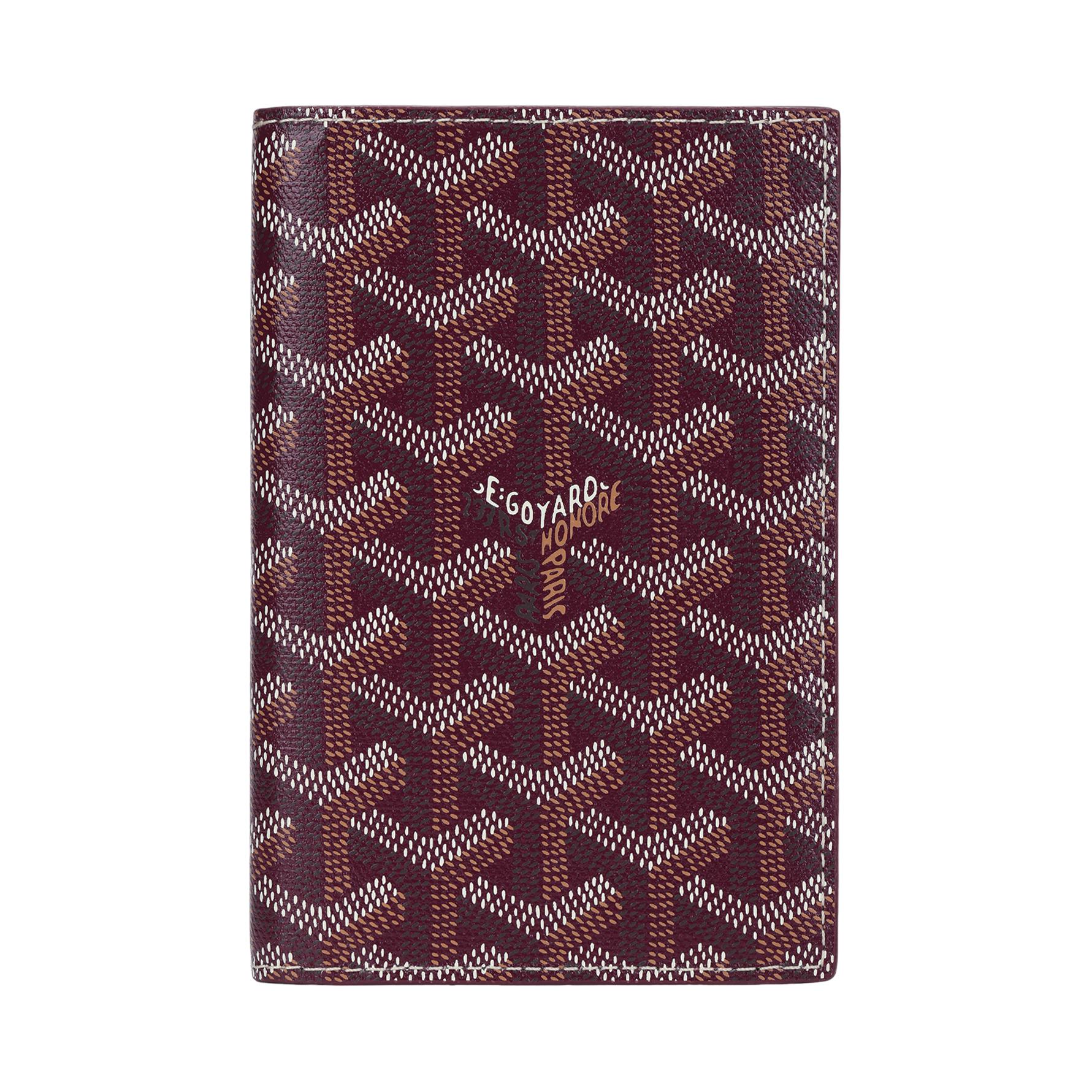 

Goyard Grenelle Monogram Flap Pocket Card Holder Canvas And Calfskin Passport Holder Unisex Card Holder Burgundy GRENELPMLTY-33CL33X Box(Basic Set+Box)