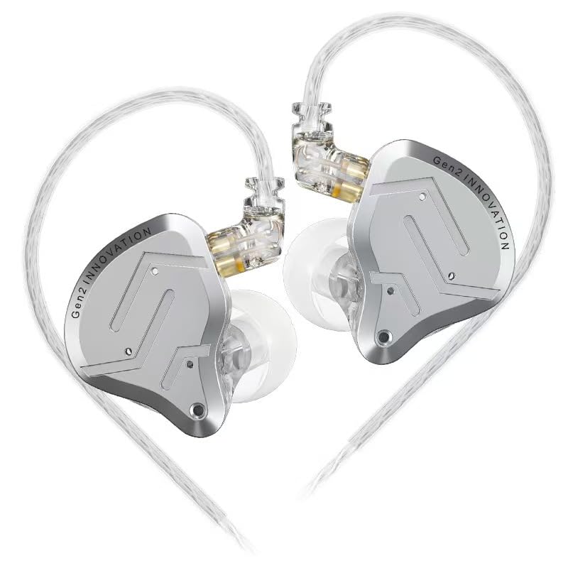 KZ ZSN Pro2 Earphones Wired Earphones Monitor 2pin Canal Type Earhook Wired Earphones Canal Type 10mm Dynamic Driver 30095 Balanced Armature Driver No