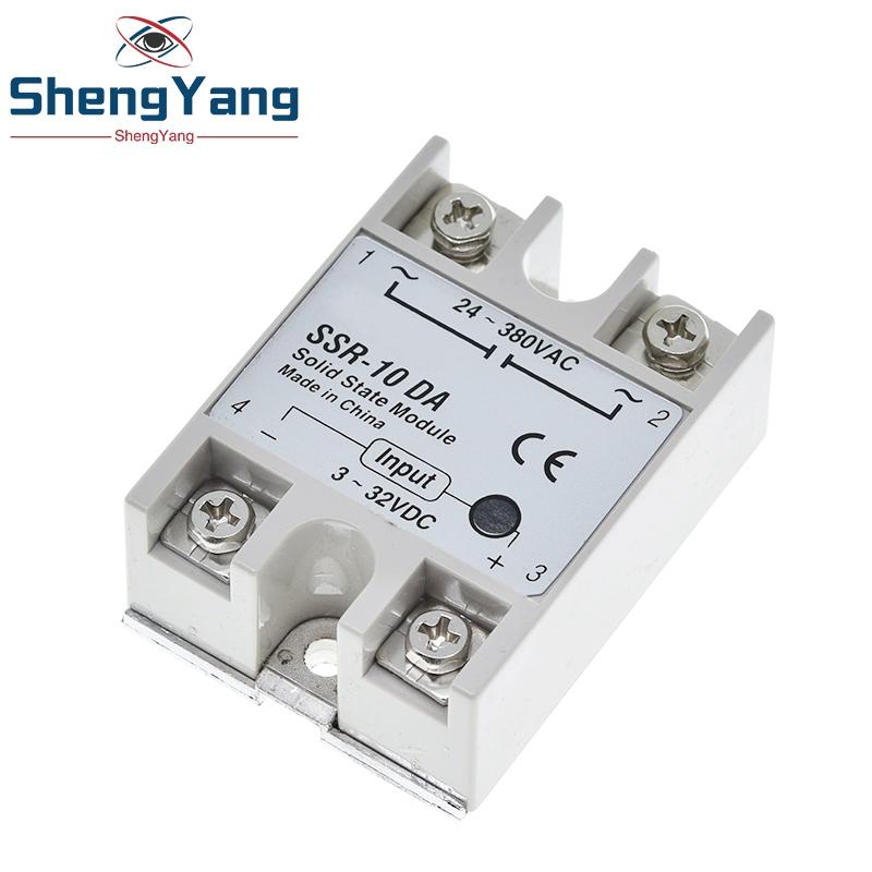 1/2/5PCS Solid State Relay SSR-10DA SSR-25DA SSR-40DA SSR-50DA 10A 25A 40A 50A DC 3-32V TO DC 24-380V AC SSR For Relay Module