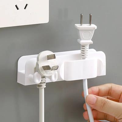 Mobile Phone Charging Stand Plug Holder Hook Household Non Punching Cable Organizer Power And Data Cable Storage Adhesive Hook Ya523