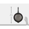 Wahei Freiz Frying Pan, Vegetable Stir-Fry, Chinese Food, Stir-Fry Pot, Calvik, 32cm, BIG Size, For Gas Fire Only, Titanium Barrier Coat RA-9691