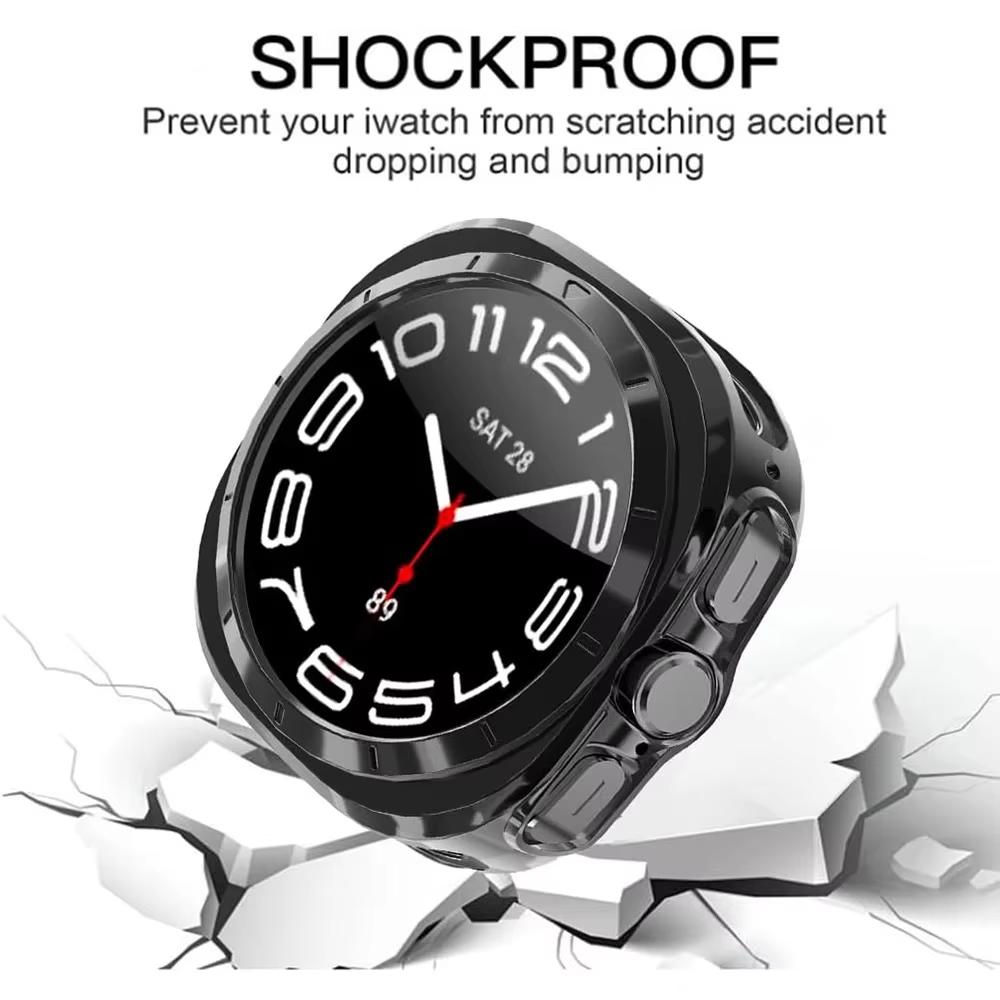 PC Protector Case For Samsung Galaxy Watch Ultra Cases Watch Ultra 47mm Frame Hollow Bumper Cover Smartwatch Accessories Shell