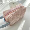 Candy Color Quilted Storage Bag Large Capacity Padded Toiletry Case Padding Skincare Pouch Bathroom Shower Travel Bag