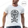 Skull Gothic Themed Bicycle Motocross Bicycle Cycling Print Tees New Fashion Brand Casual T-shirt for Men Street Clothing Casual
