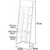 tower magazine rack stand tower 4 tier white