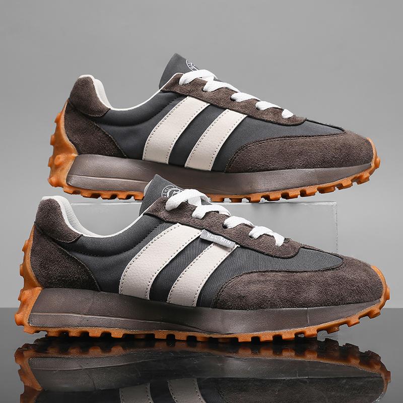 Large Size Men Casual Shoes Spring Autumn Breathable Comfortable Vintage Sneakers Fashion Lace Up Outdoor Non Slip Running Shoes